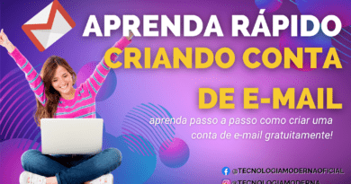 Como criar uma conta de e-mail