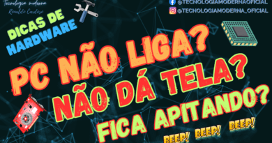 PC não dá Tela