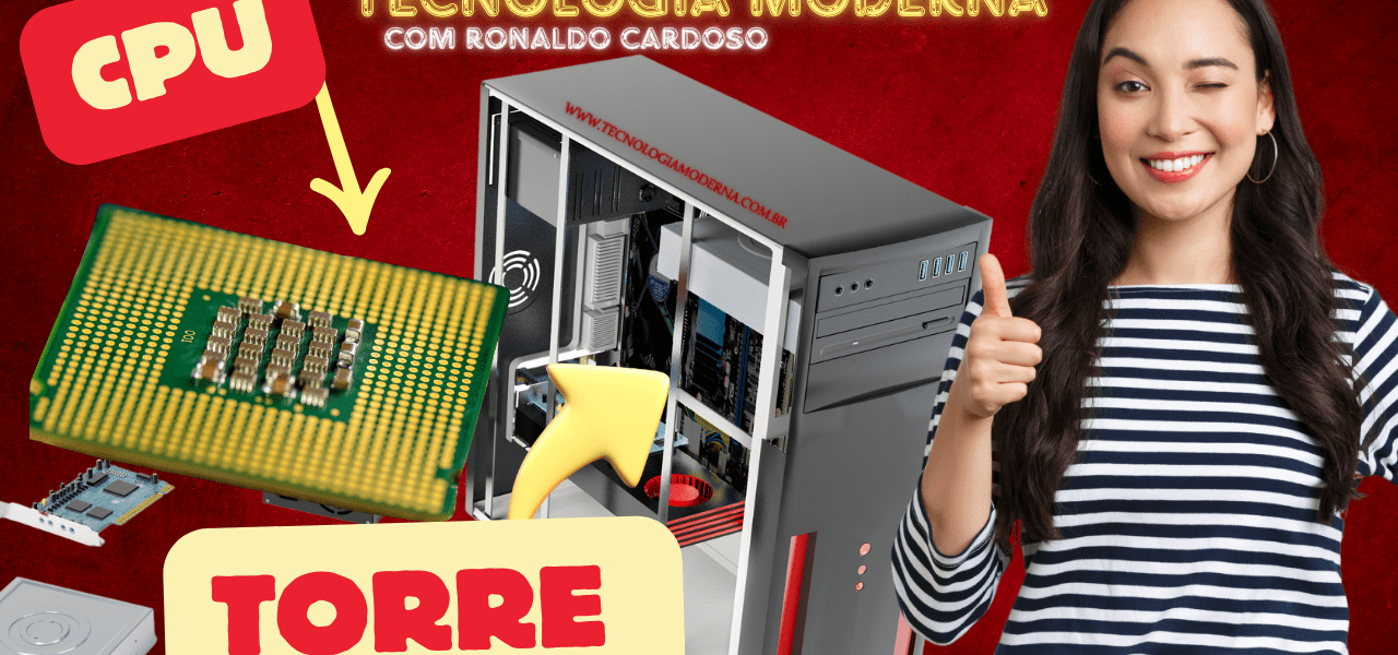 CPU x Gabinete: Qual é a Diferença | Conhecendo Cérebro do Computador o CPU e as Conexões Traseiras