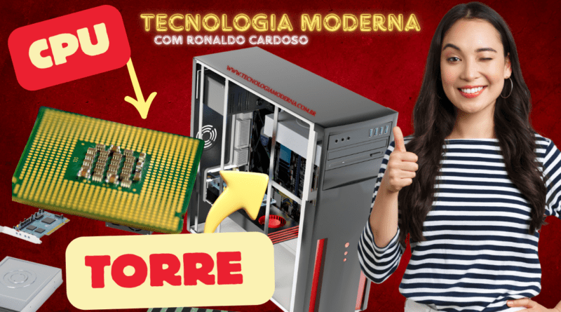 CPU x Gabinete: Qual é a Diferença | Conhecendo Cérebro do Computador o CPU e as Conexões Traseiras