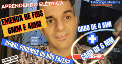 Emenda de Fios de Diferentes Seções