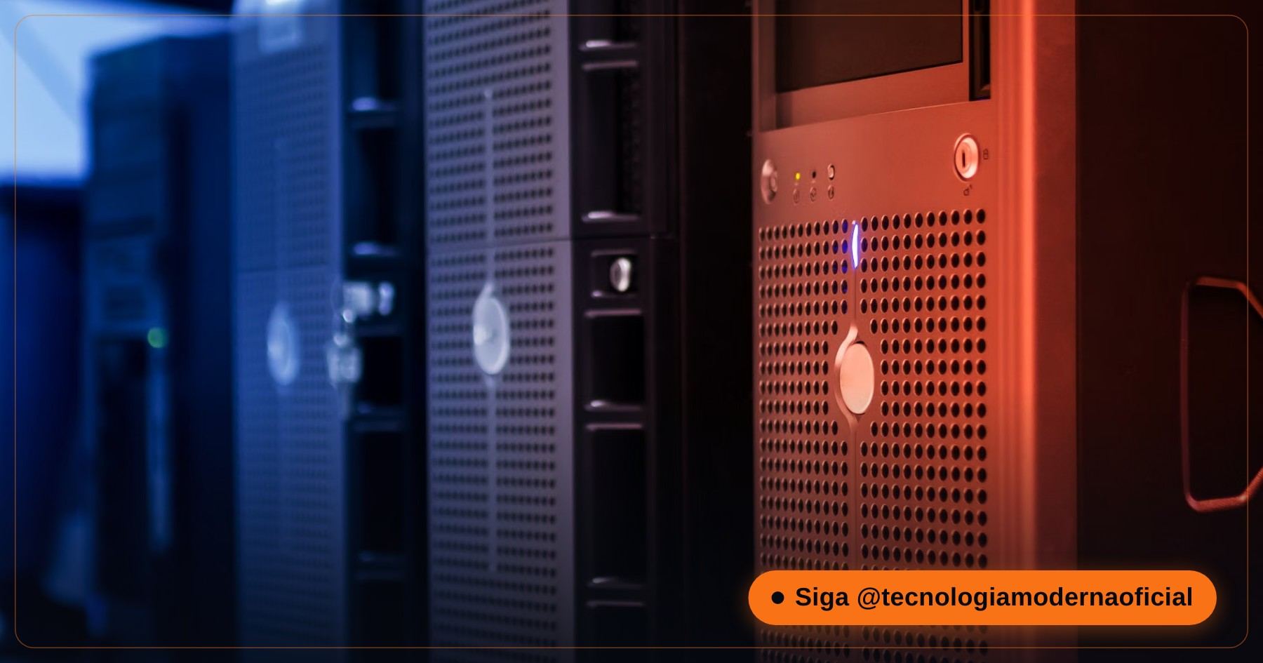 Corredor de servidores em um data center