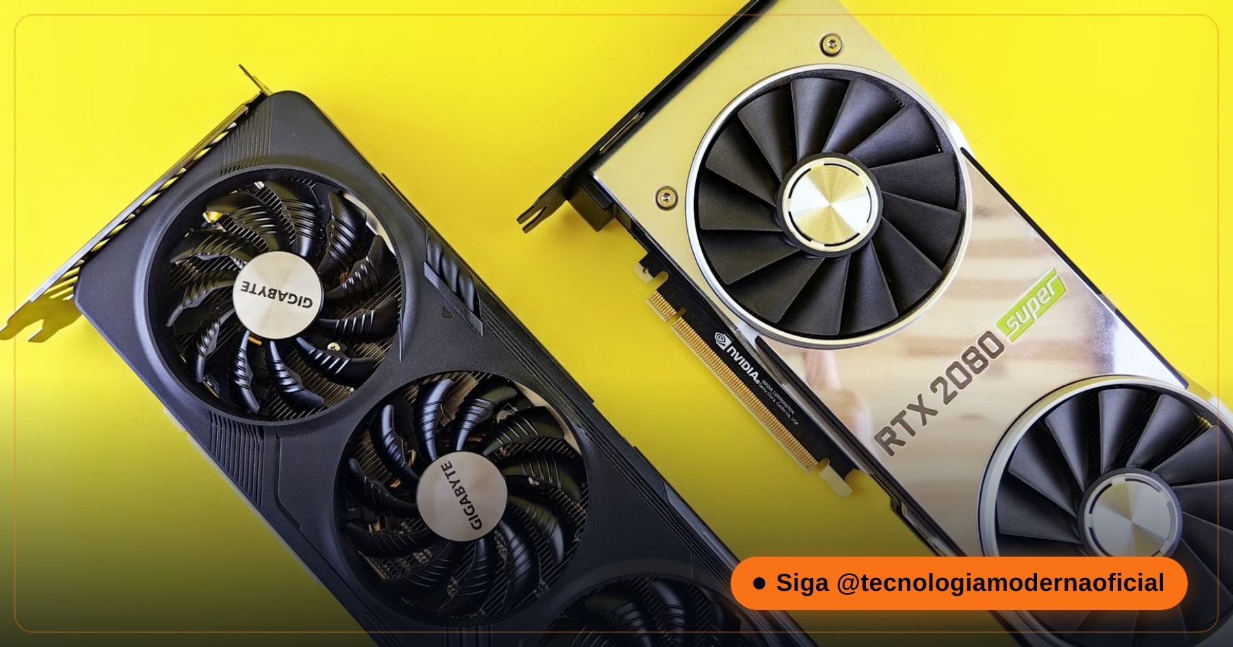 Placa de vídeo instalada num PC gamer