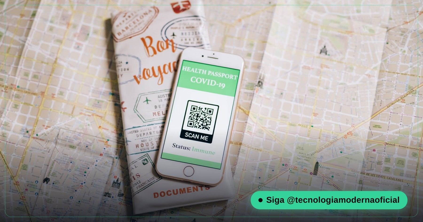 Celular lendo um QR Code na tela do computador