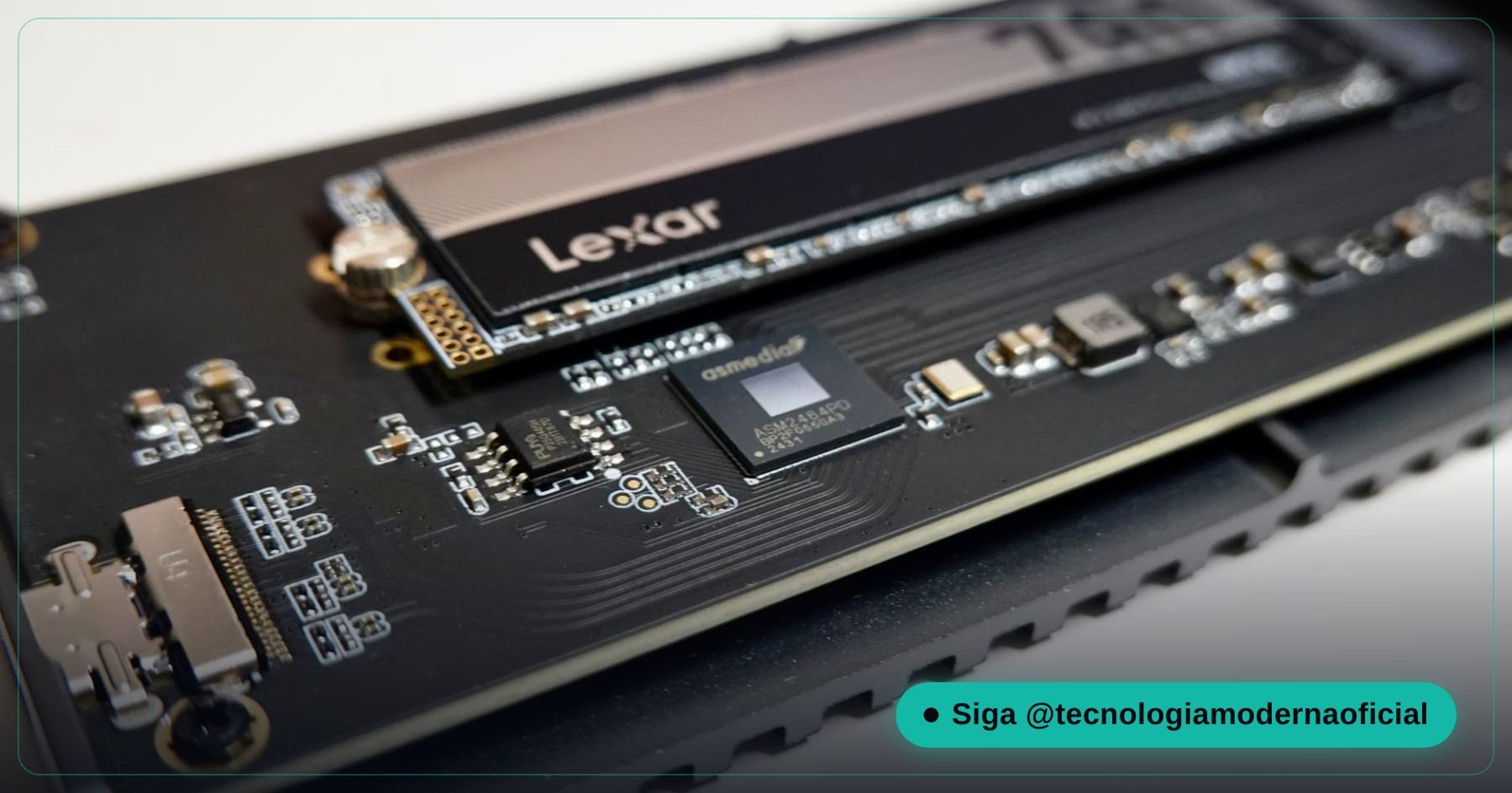 M.2 NVMe SSD ready to receive the clone