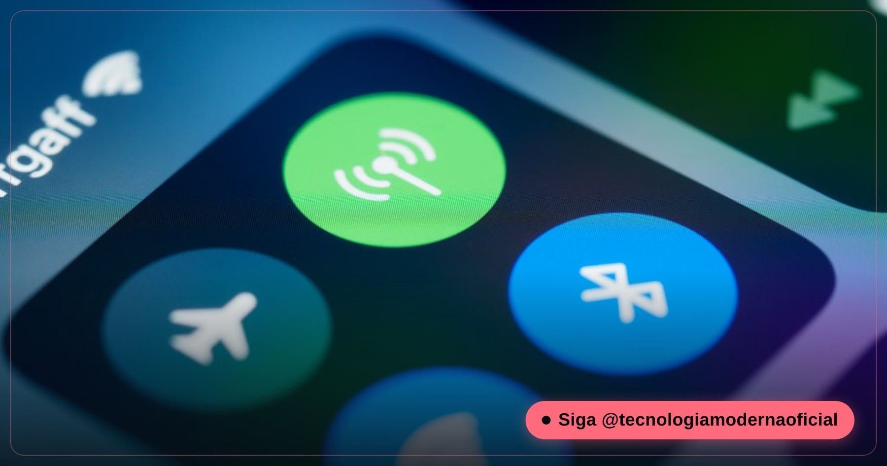 Central de Controle do iPhone aberta