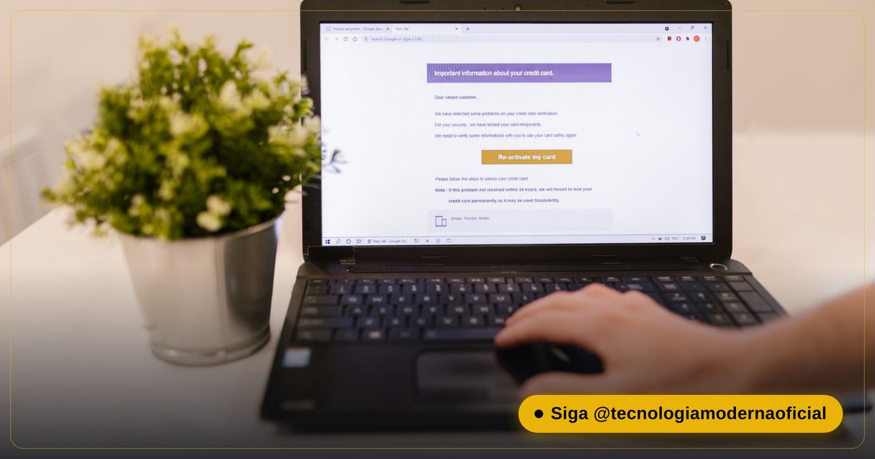Pessoa olhando um anexo de e-mail no notebook