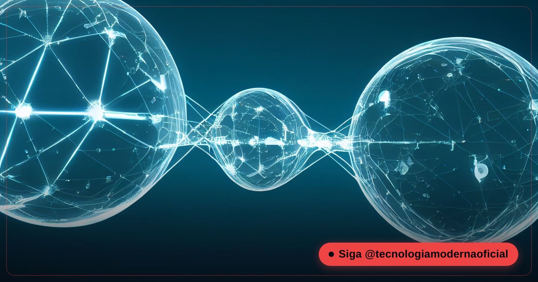 Linhas de dados representando conexões de rede
