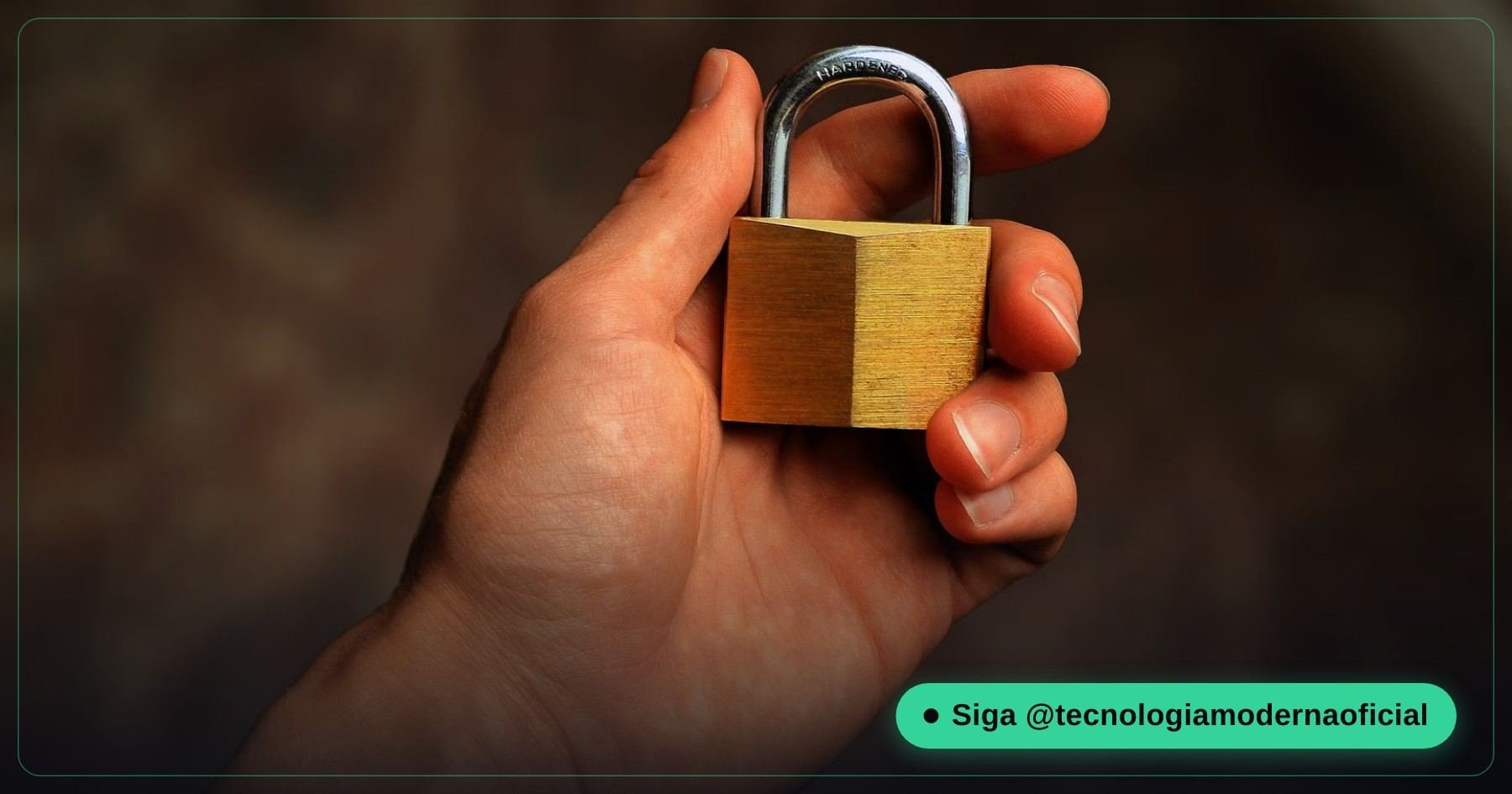 Cadeado representando a proteção do computador