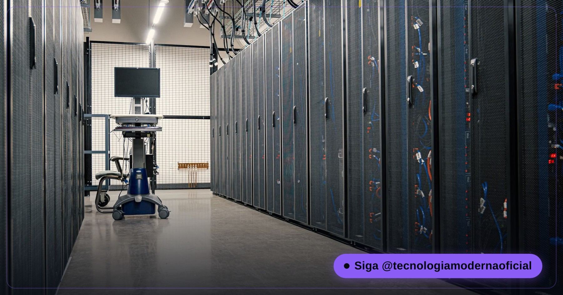 Corredor de servidores em um data center