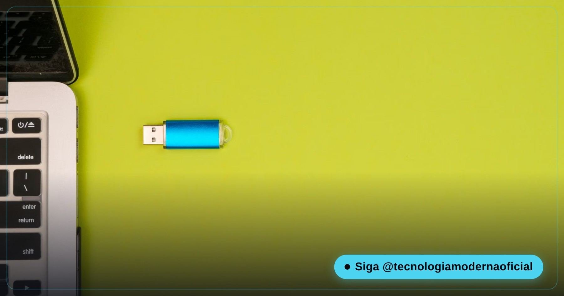 Pendrive bootável conectado ao notebook para instalar o Linux Mint