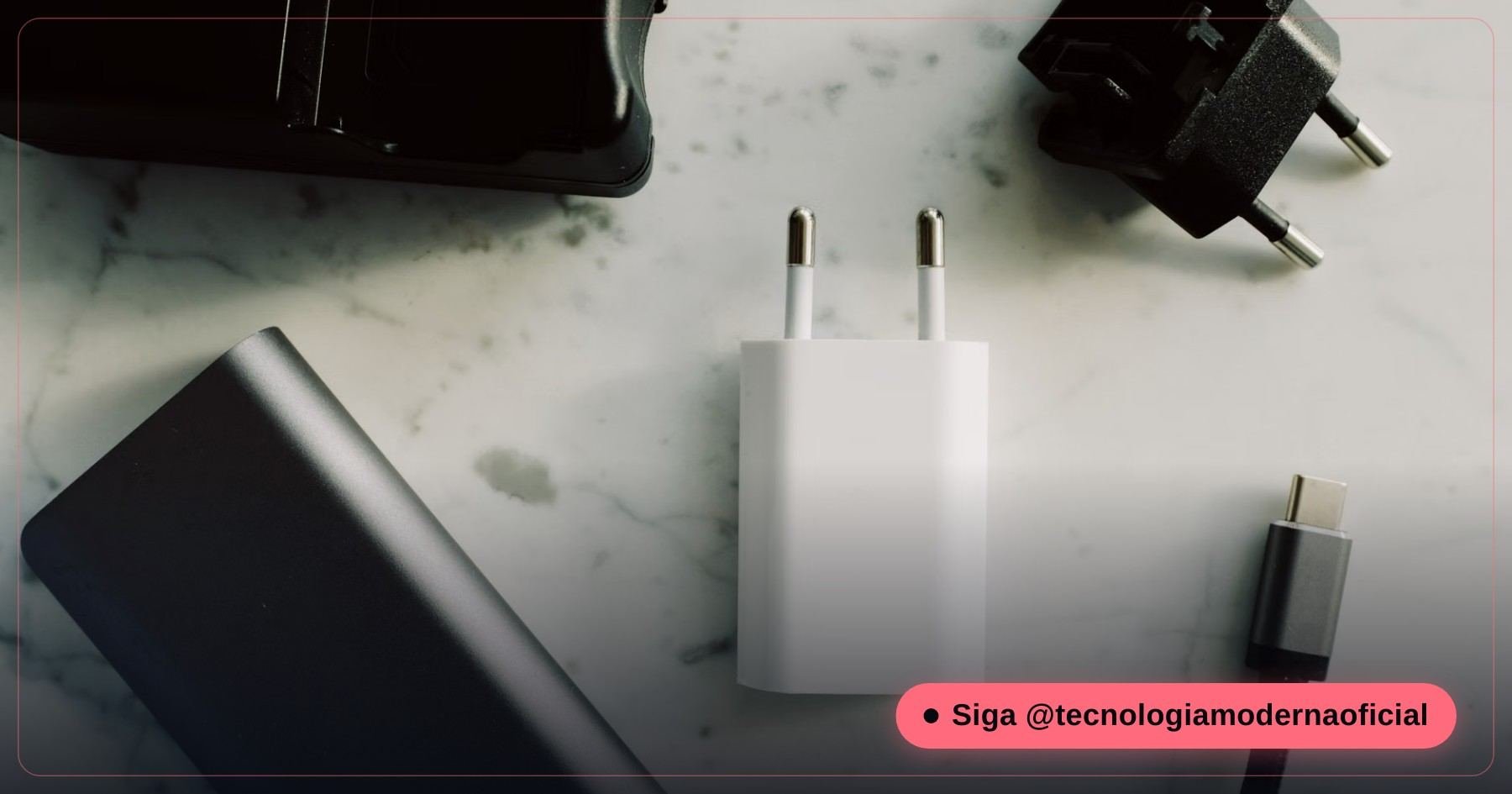 Comparação entre carregador certificado e carregador falsificado