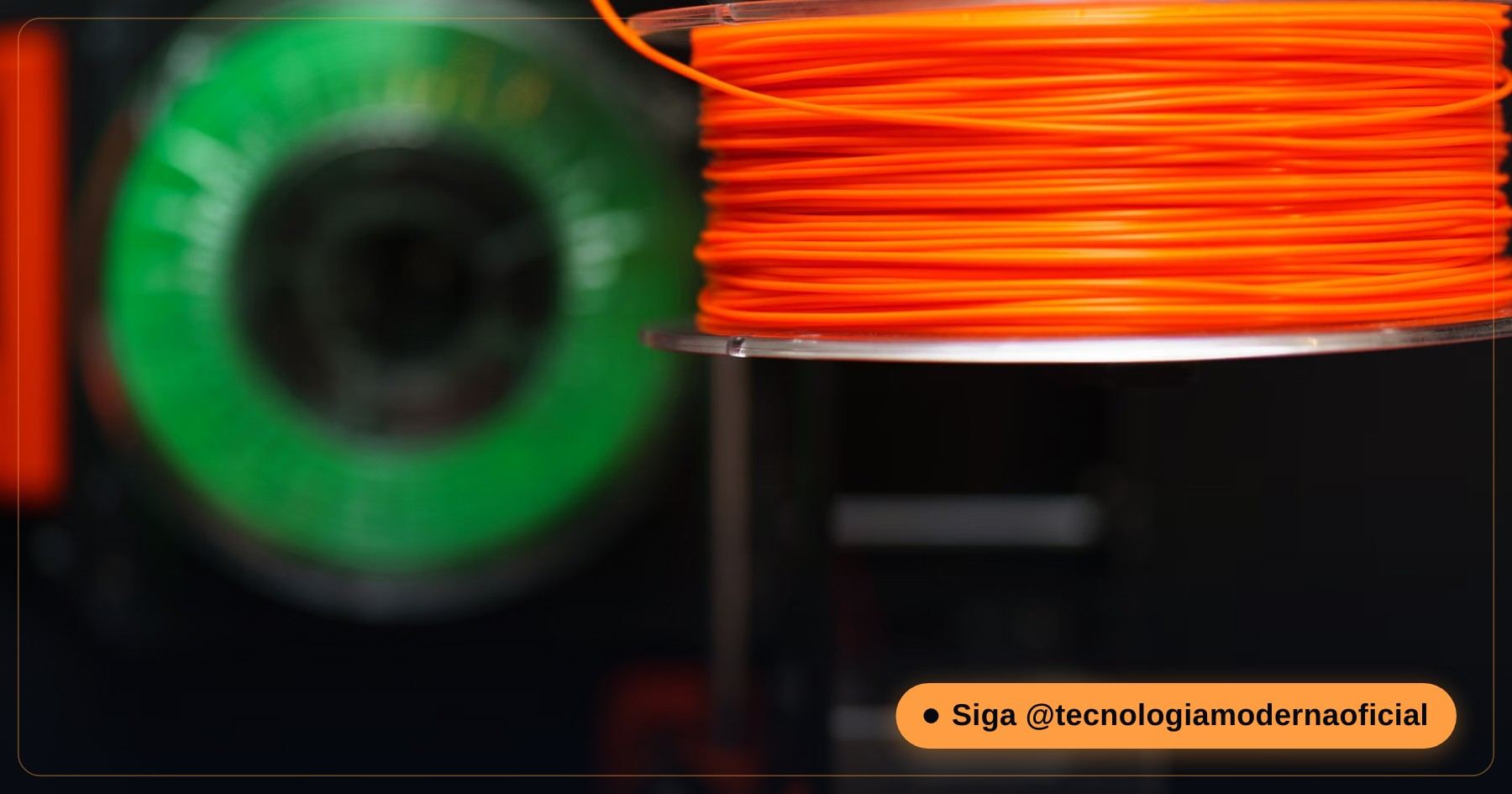 Rolos coloridos de filamento para impressão 3D