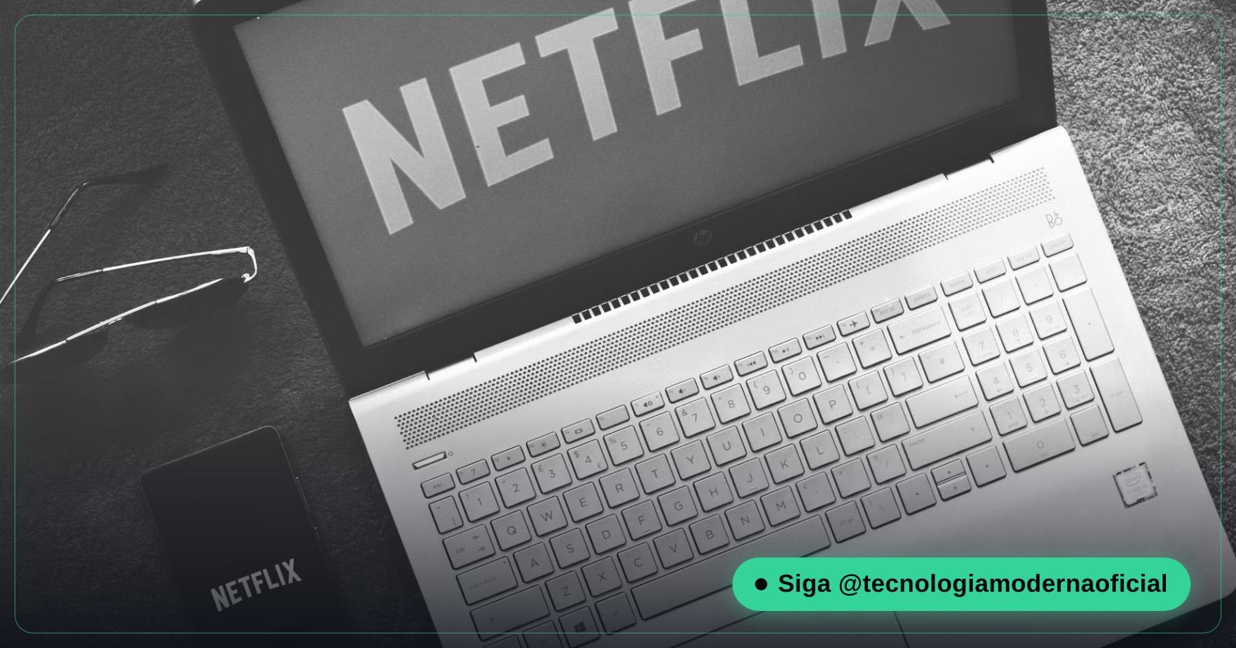 Tela de configurações de conta e dispositivos conectados na Netflix