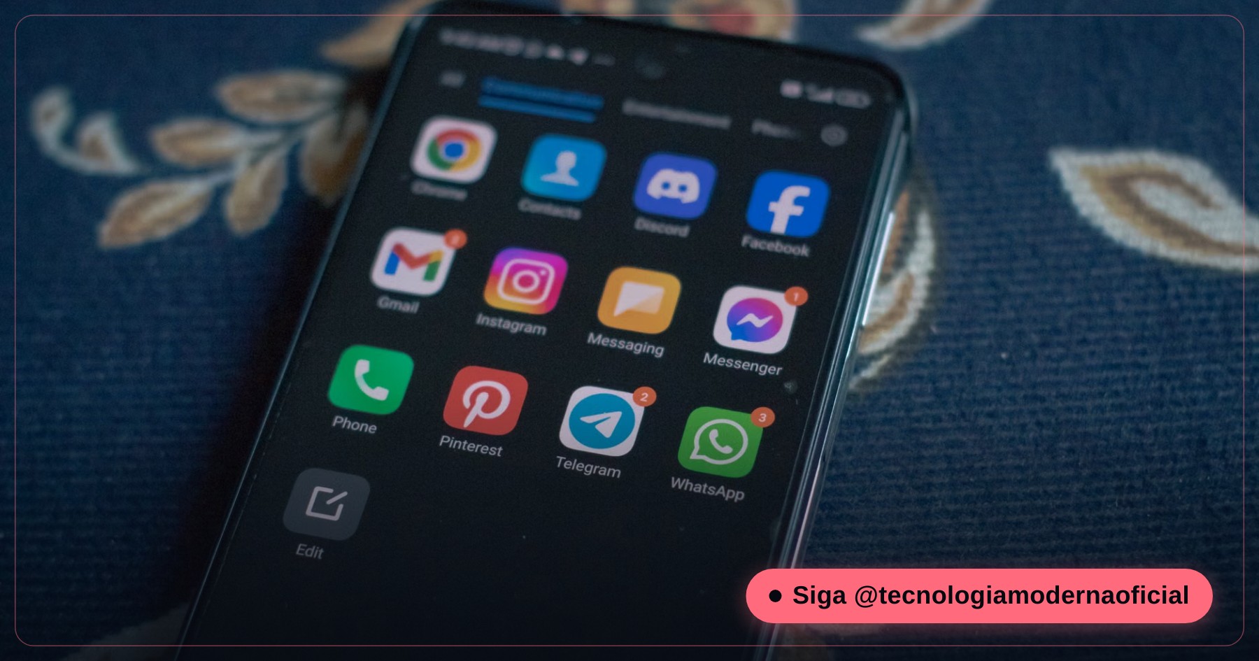 Tela geral de gerenciamento de armazenamento do Android mostrando espaço usado por cache