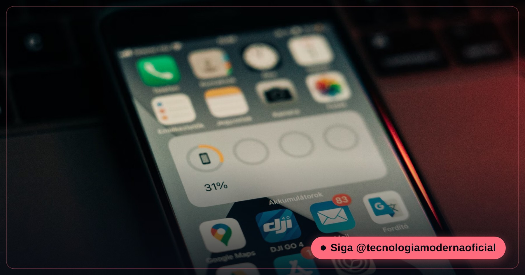 Ajuste de brilho de tela nas configurações do celular para economizar bateria