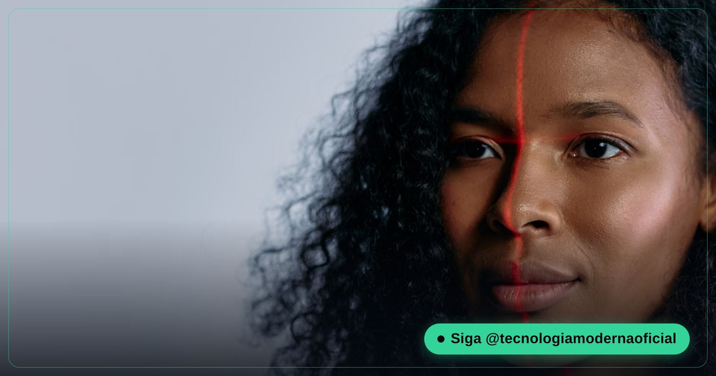 Tela mostrando reconhecimento facial e análise digital de rosto, relacionado a deepfake