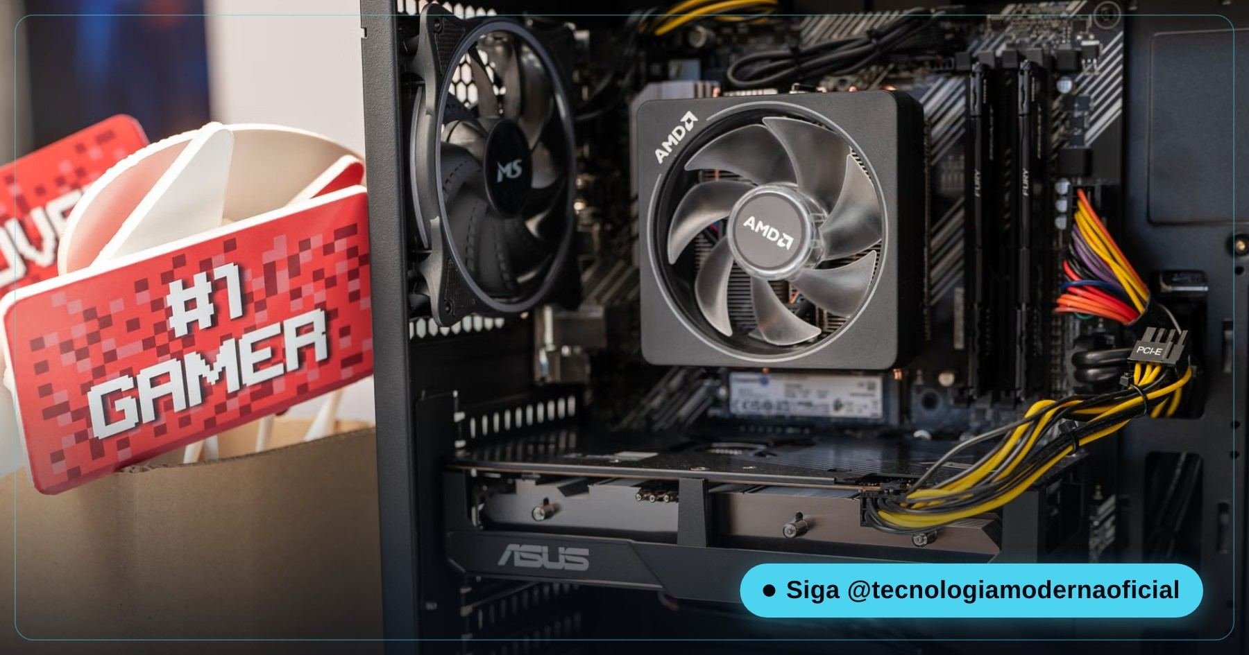 Placa de vídeo AMD Radeon, um dos hardwares afetados pelos bugs da atualização
