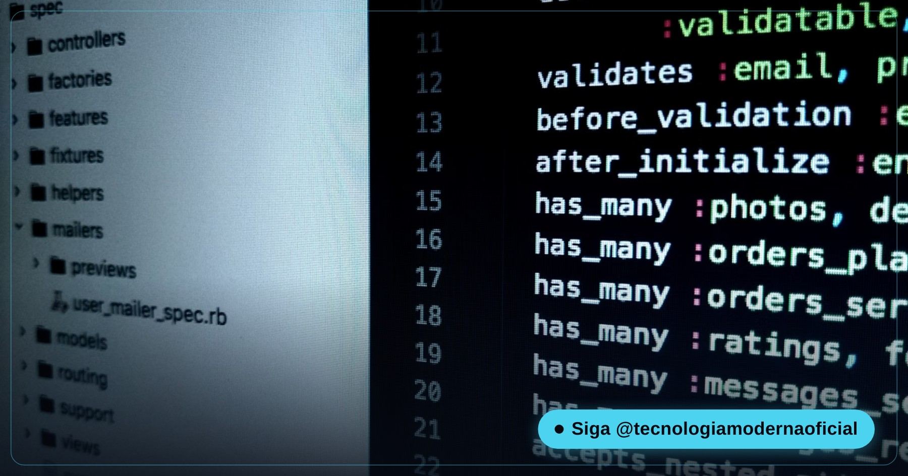 Tela com código representando segurança e programação