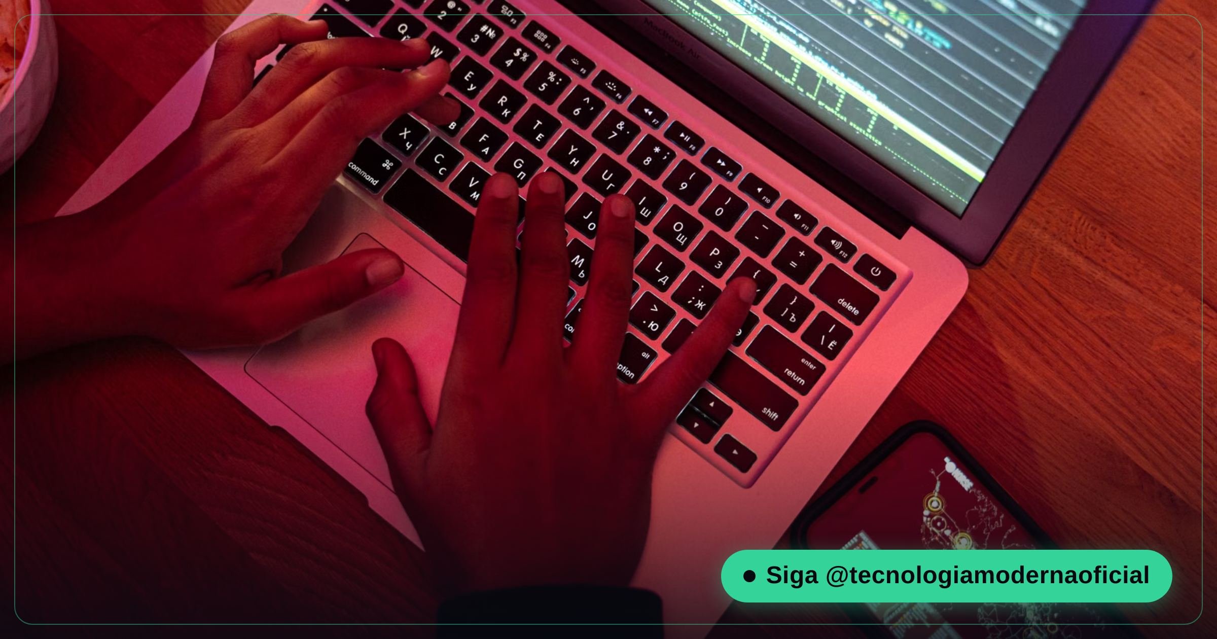 Representação de vazamento de dados no dark web