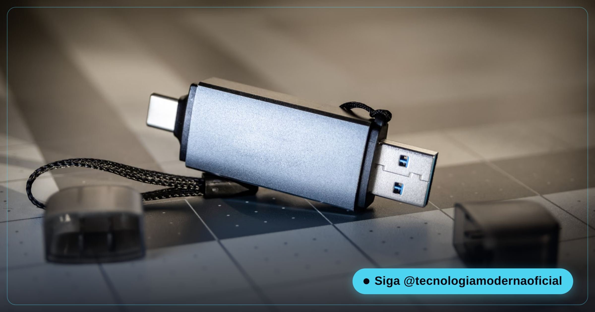 Pendrive bootável de instalação do Windows conectado ao PC