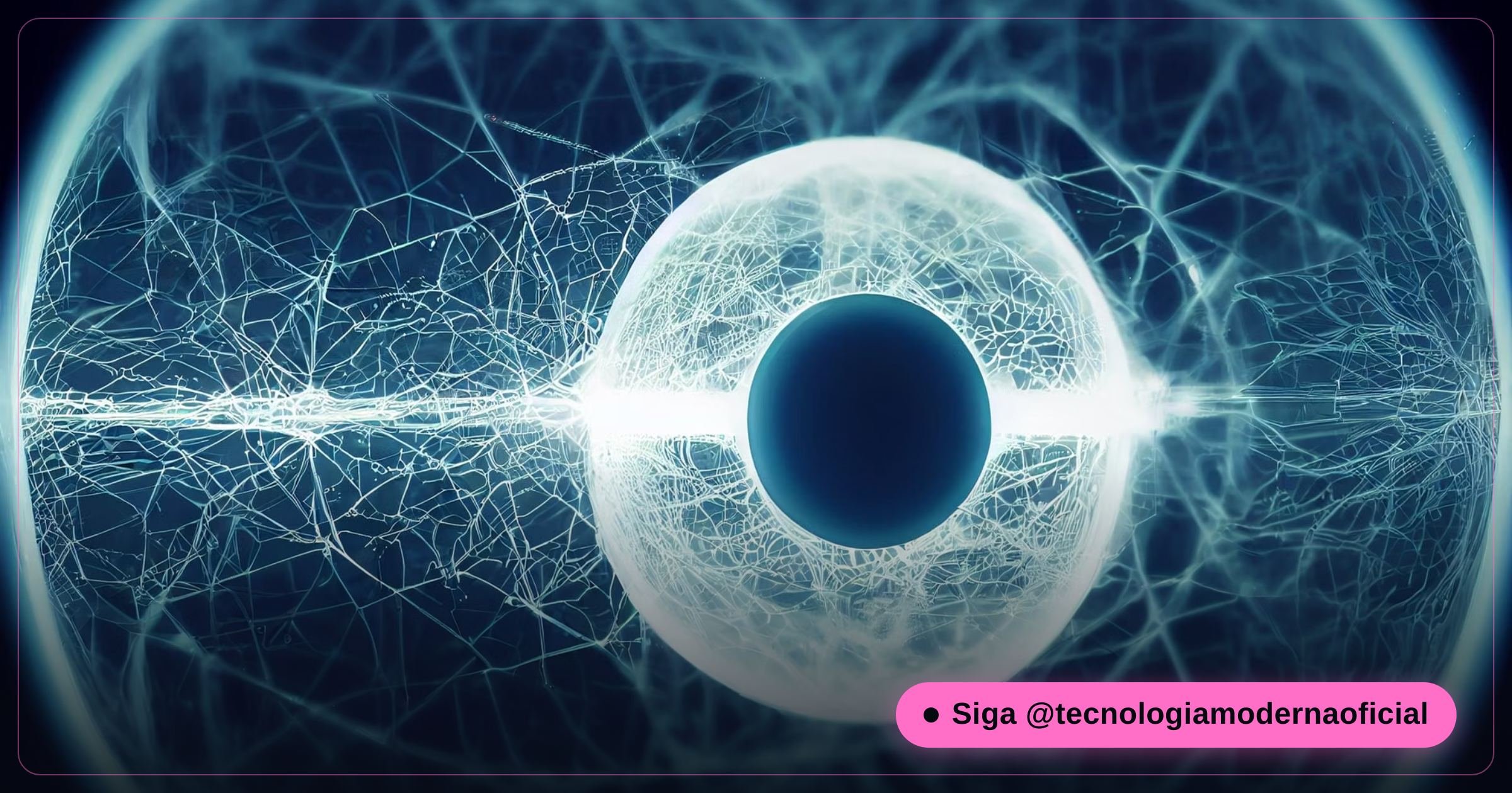 Representação visual de um agente de inteligência artificial processando informação de forma autônoma