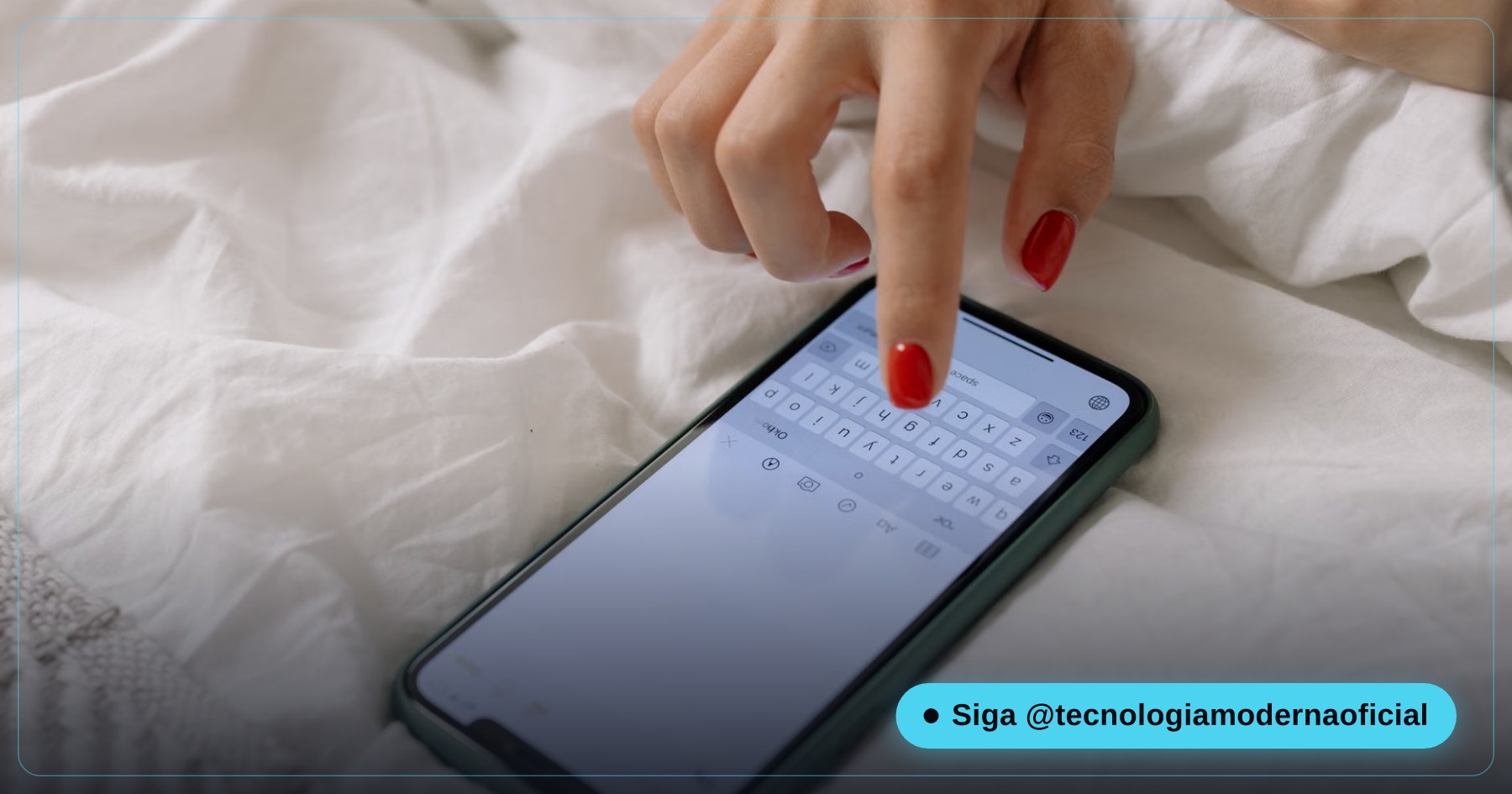 Teste de velocidade de rede sendo feito em um celular