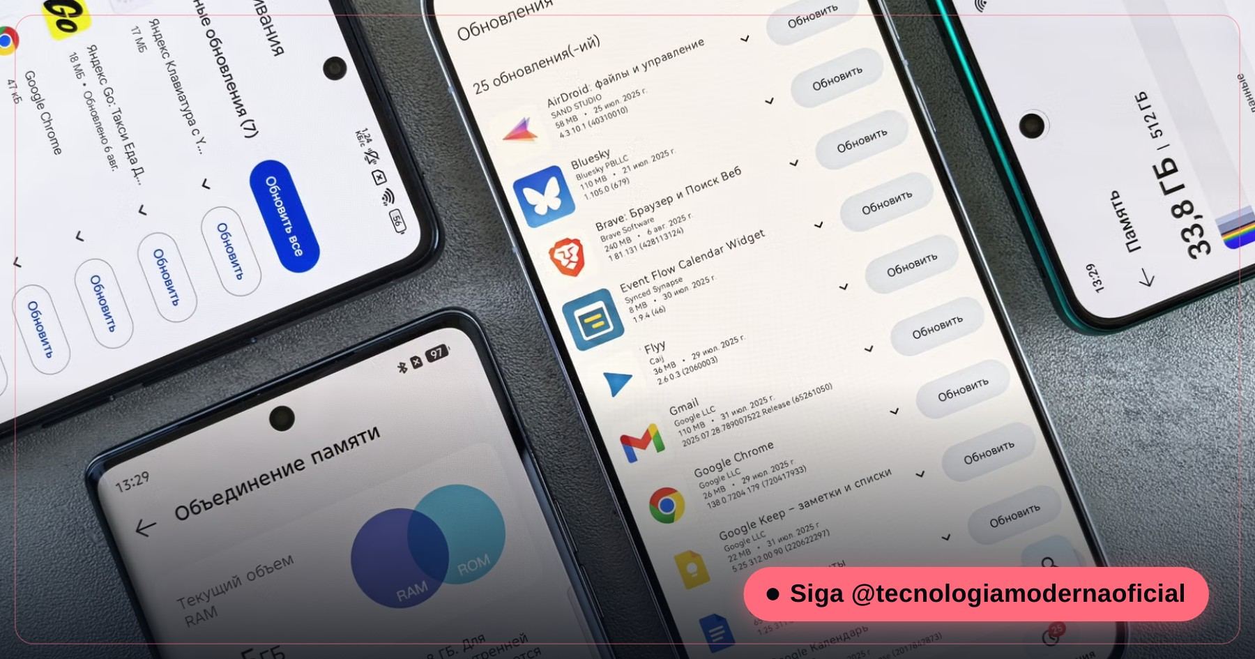 Tela de armazenamento do celular mostrando o espaço ocupado