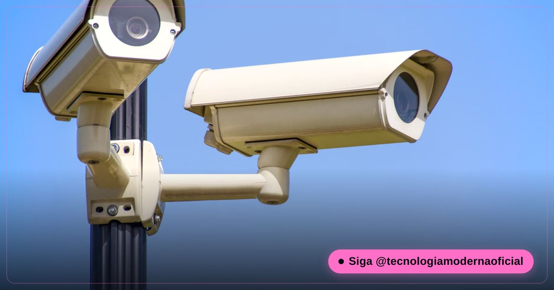 Câmera gravando em local público, representando privacidade