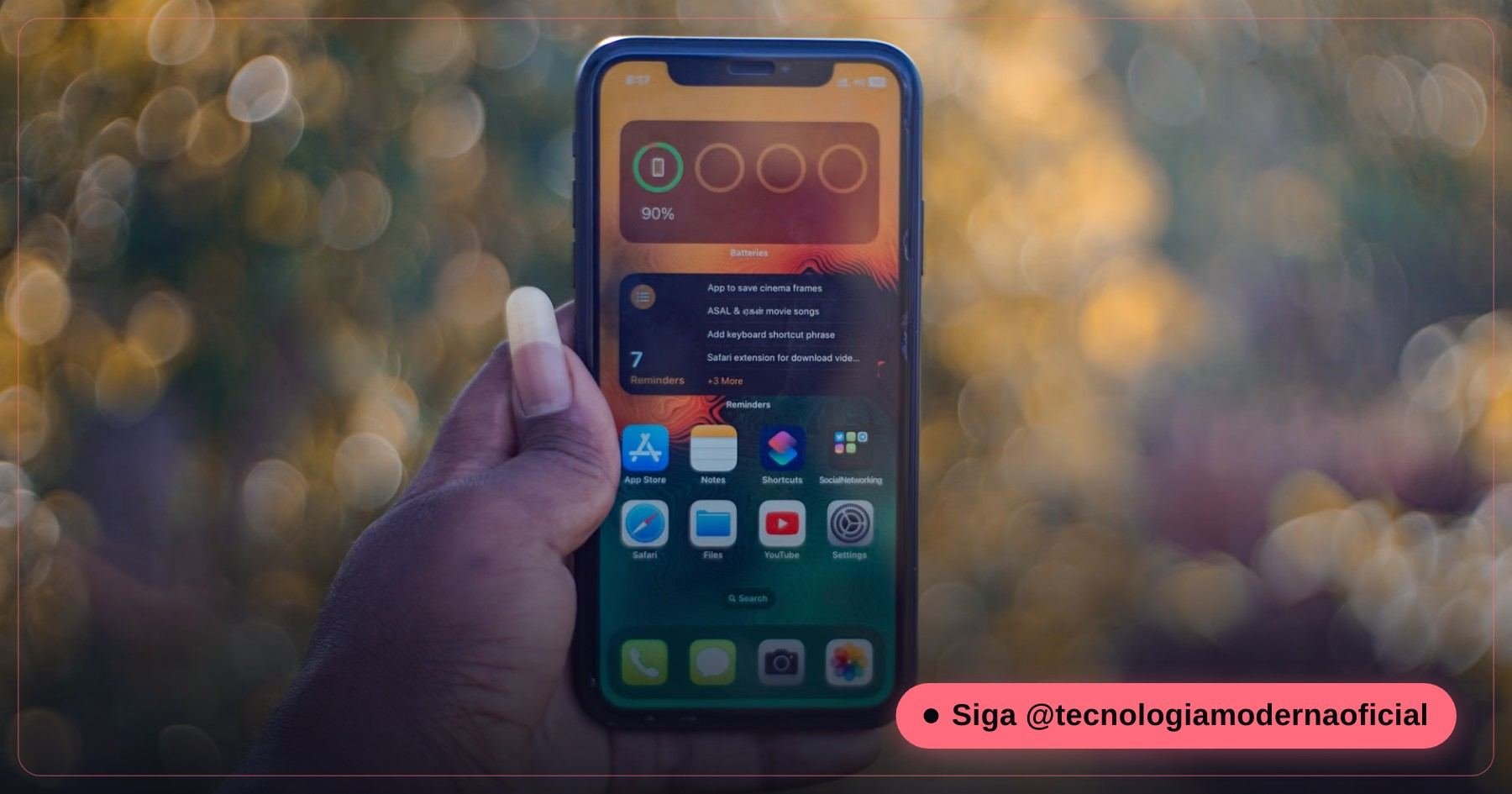 Celular abrindo aplicativos rapidamente