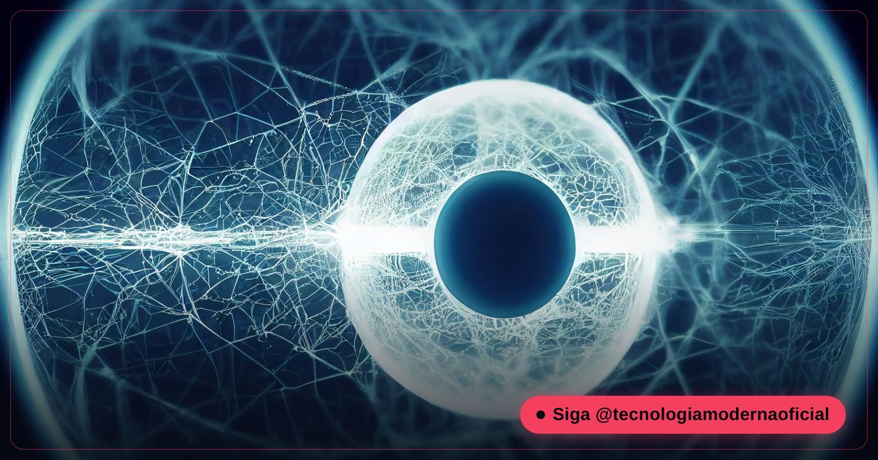 Representação abstrata de uma rede neural de inteligência artificial