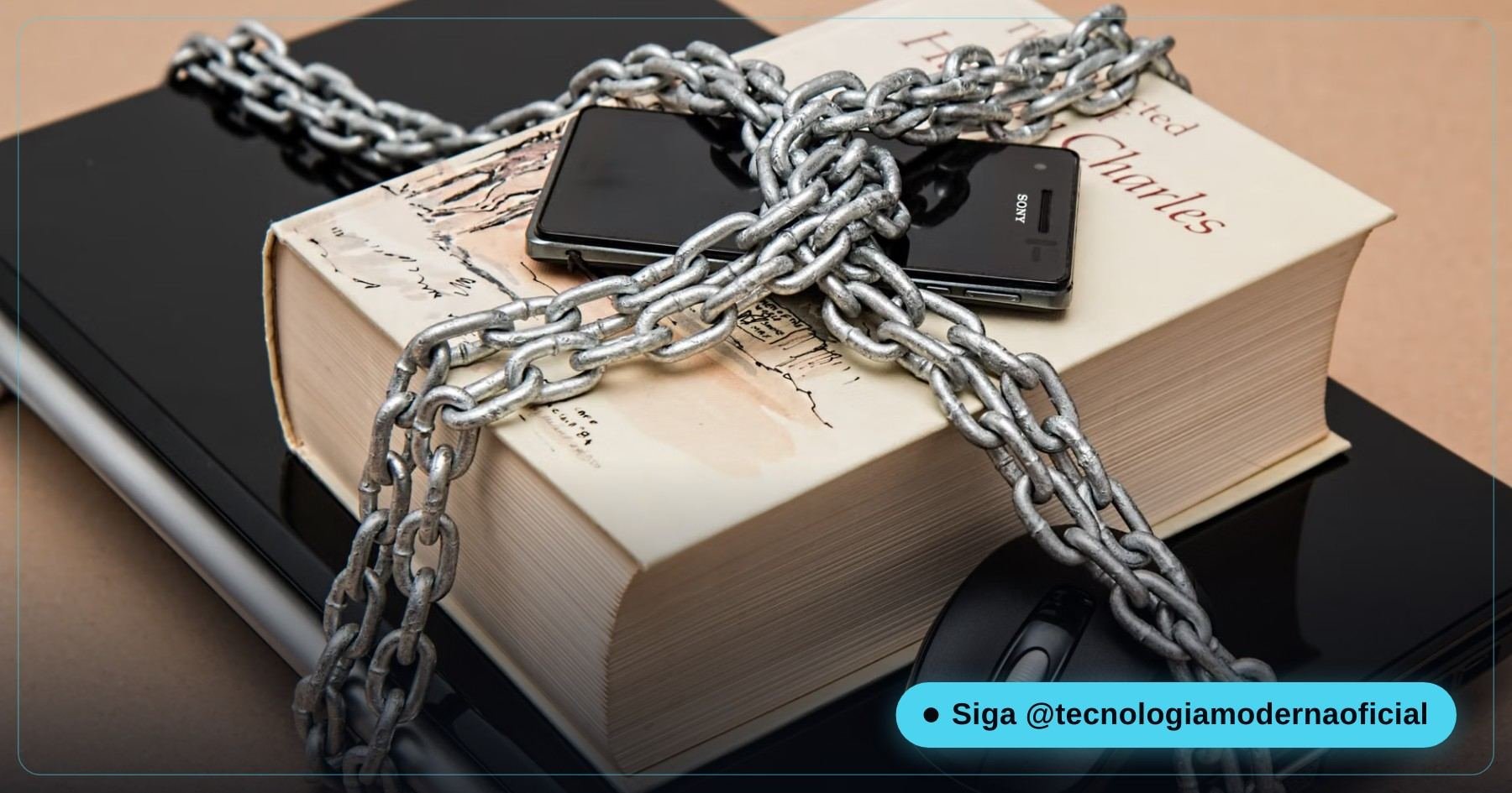 Ilustração de cadeado representando a senha do Wi-Fi