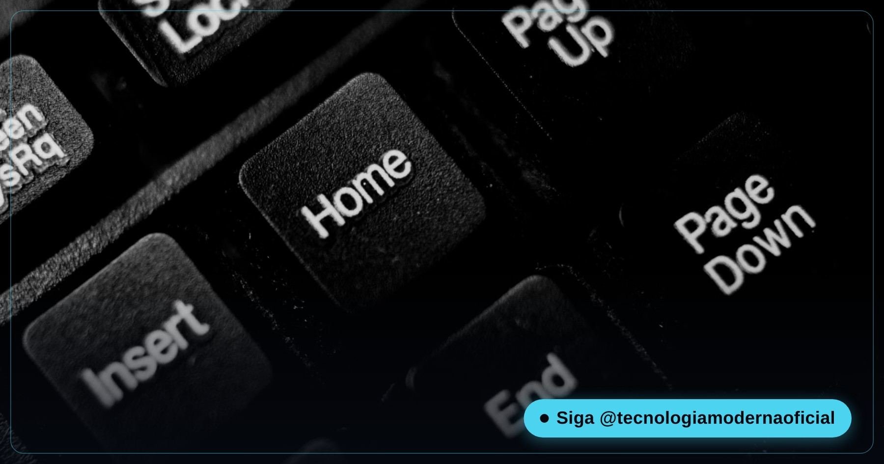 Teclado de computador em close para remapeamento de teclas
