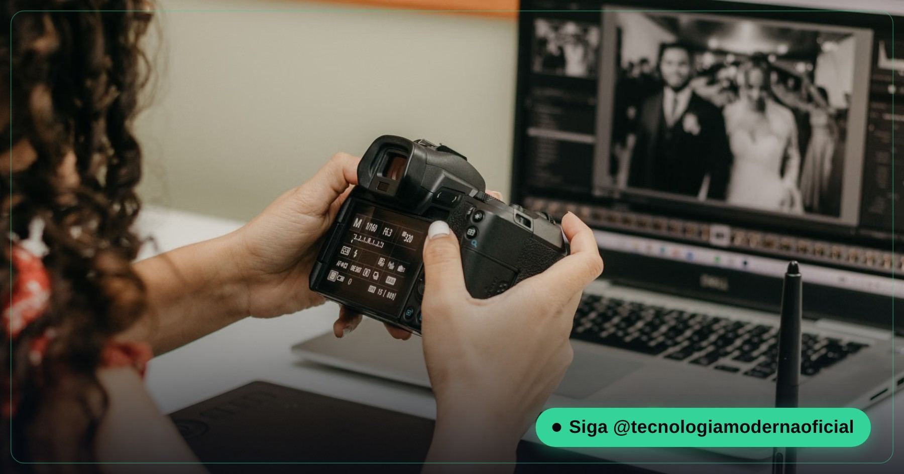 Logiciel de retouche d'image sur l'écran d'un ordinateur