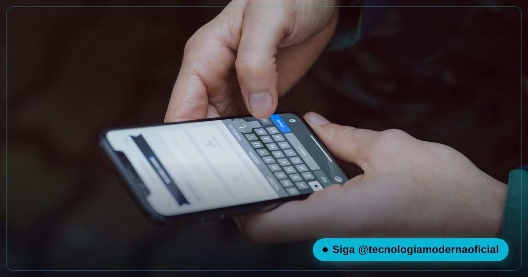 Pessoa ajustando as configurações de rede no celular