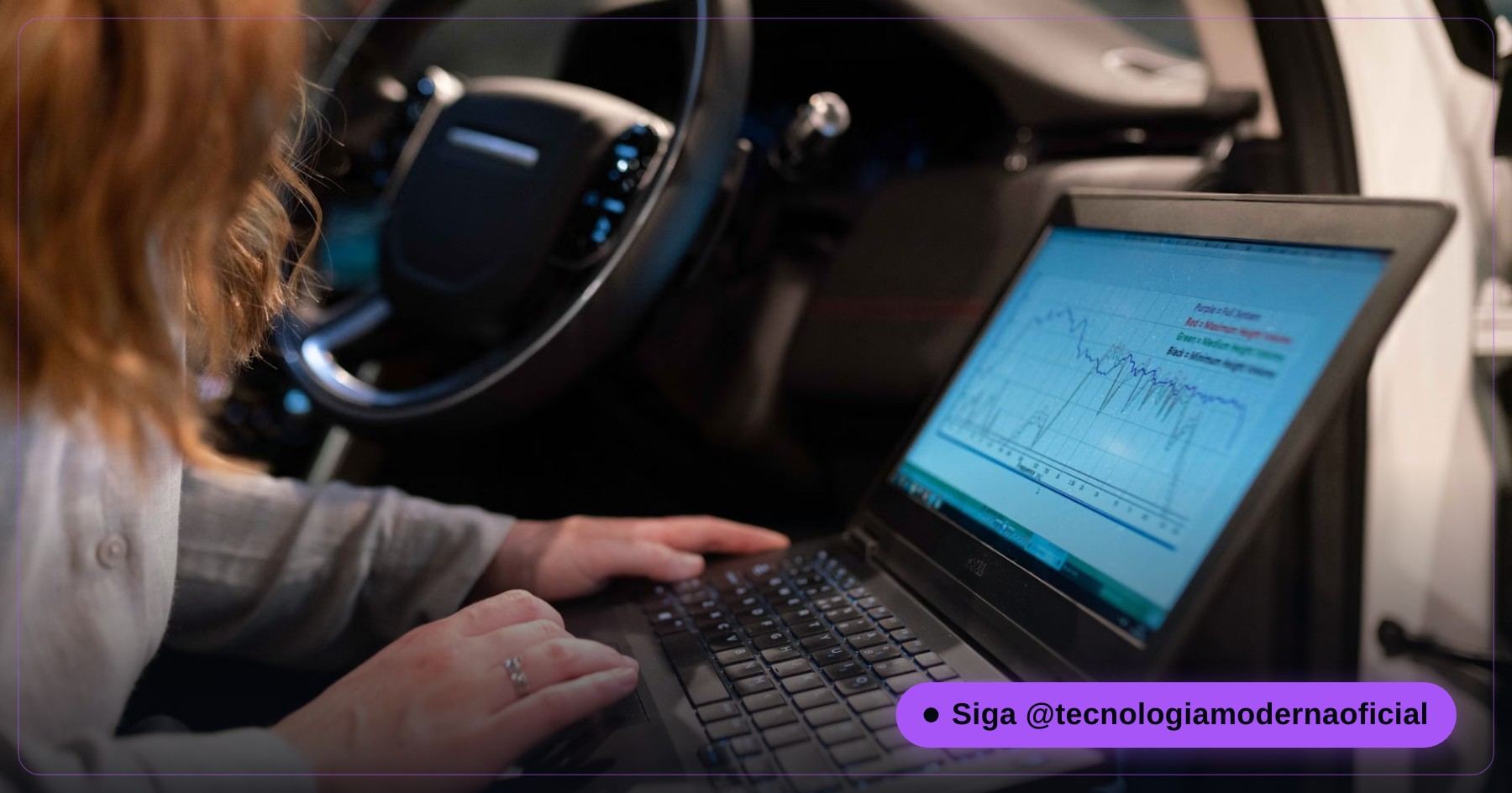 Software de diagnóstico en la pantalla de un ordenador