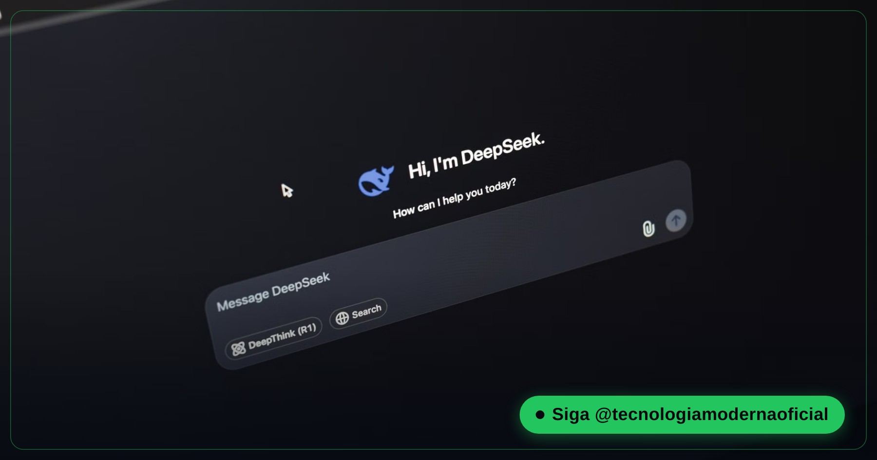 A virtual system window open inside the computer