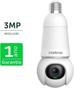 Câmera Lâmpada Intelbras Im6 Full Color 3mp 360 Wifi Interna Cor Branco