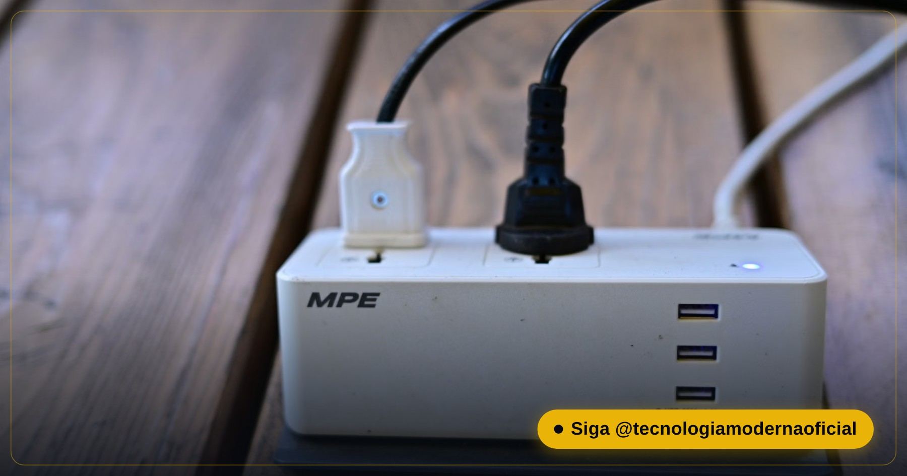 Filtro de linha com vários aparelhos ligados