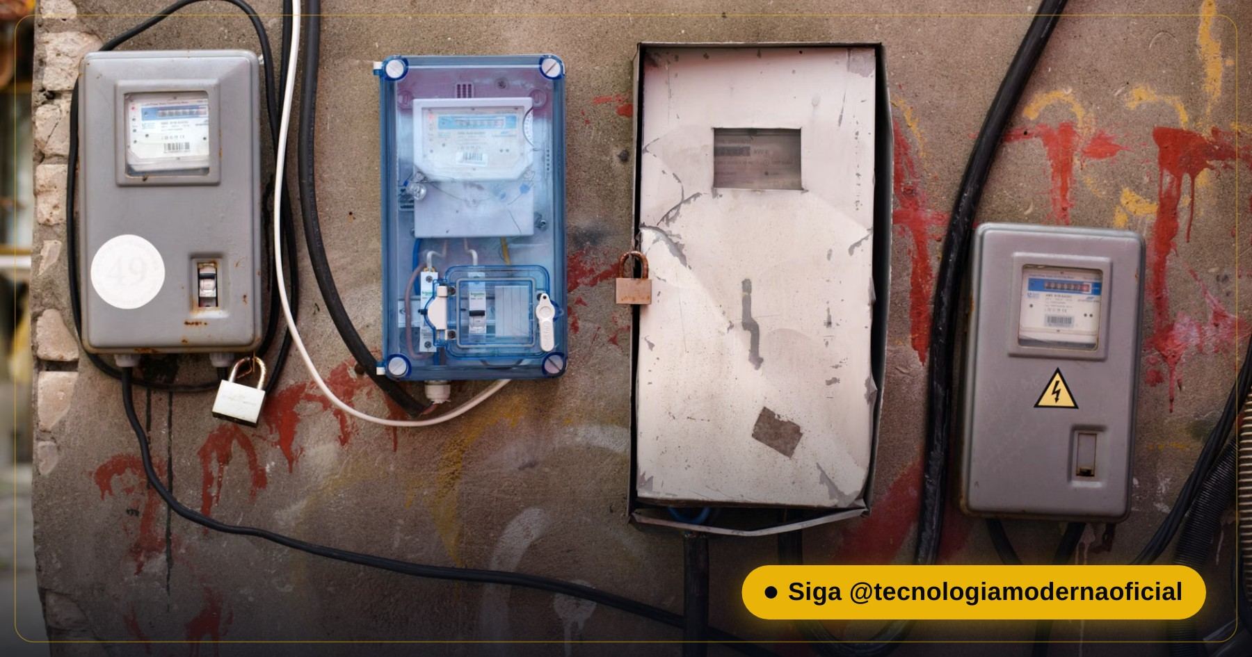 Medidor de consumo de energia ligado na tomada