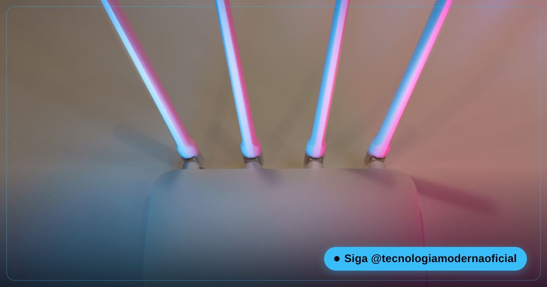 Roteador Wi-Fi com antenas