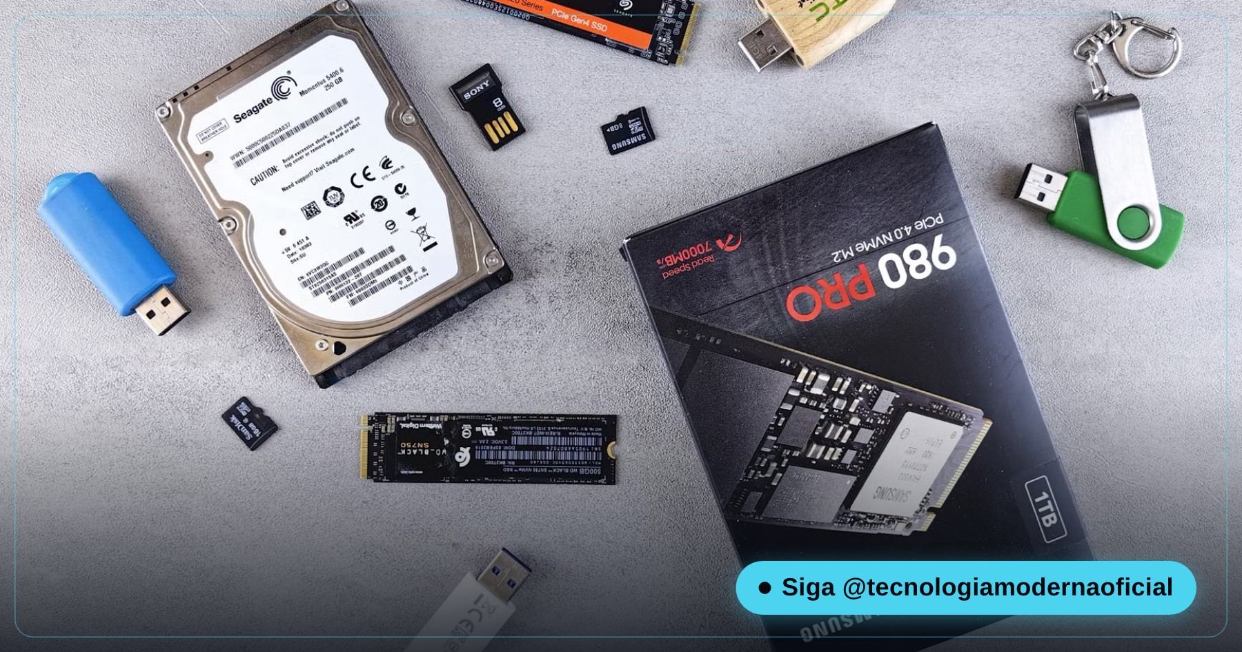 SSD et disque dur sur l'établi